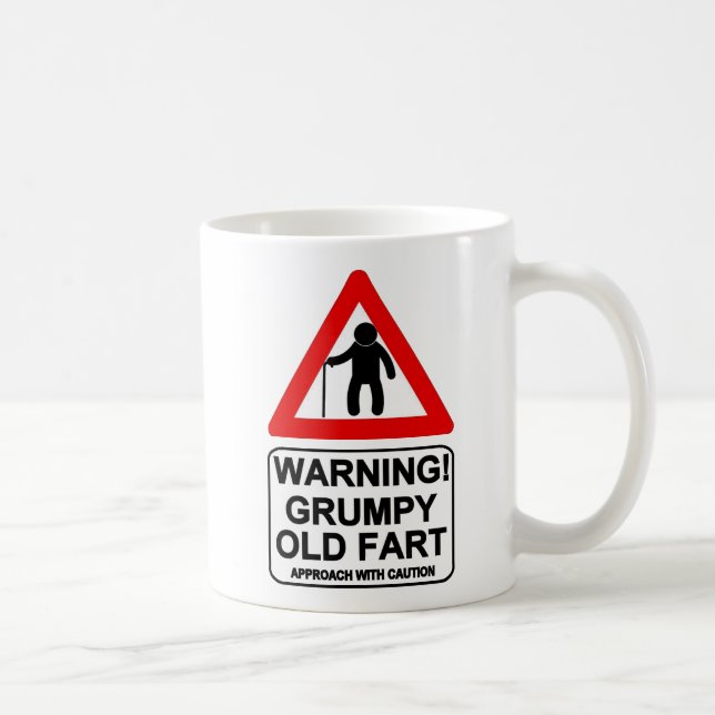 Velhos mal-humorados Fart caneca. Caneca de (Direita)