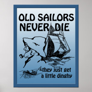 Velhos marinheiros nunca morrem de Poster engraçad