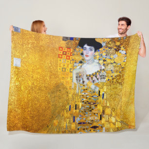 Velo A Senhora em Ouro, Cobertor de Fleece Gustav Klimt