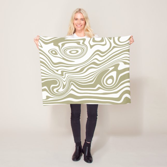 Velo Abstrato Marble Waves Trabalho de arte | Cobertor  (In Situ)