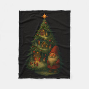 Velo Aldeia de Gnomos na Árvore de Natal - Cobertor de