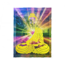 BuddhaTodayV4 #2 Cobertor de Fleece Buddha Aconche