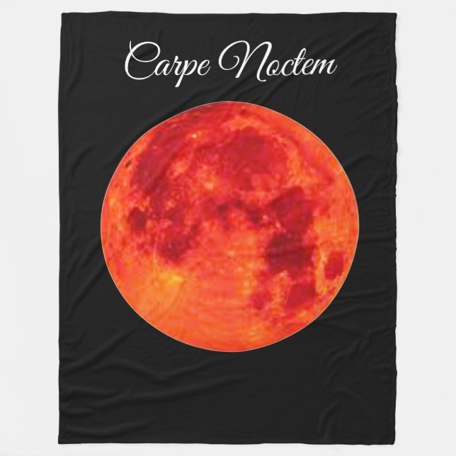 Velo Carpe Noctem Cobertor de Fleece Grande (Frente)