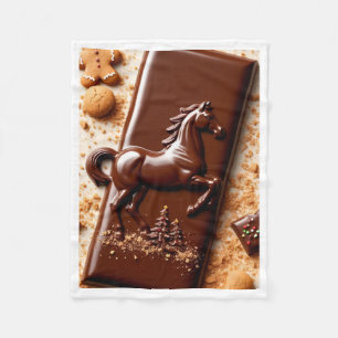 Velo Cavalo de Chocolate e Cobertor de Férias