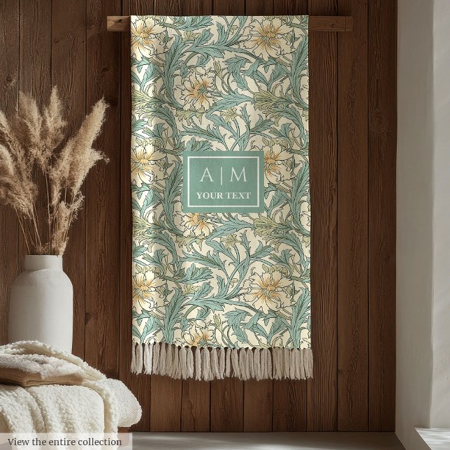 Velo Charming Morris inspirou o cobertor de impressão i (Charming Morris inspired pimpernel print blanket)