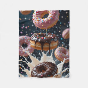 Velo Cobertor ADOM Donuts Flutuantes Salpico de Leite