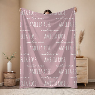 Velo Cobertor com Nome Personalizado Presente de Aniver