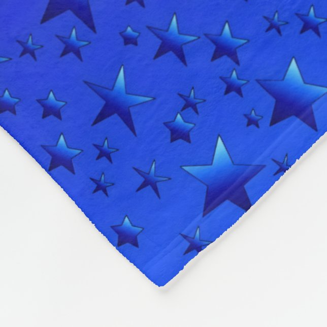 Velo Cobertor com Padrão de Noite Estrelada Azul (Quina)