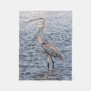 Velo cobertor de água azul Heron