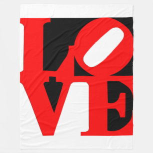 Velo cobertor de amor de pop art