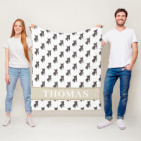Cobertor de Bebê Frenchie Personalizado (Tigrado P