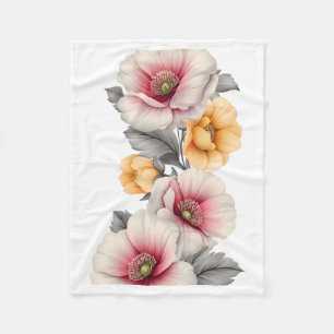 Velo Cobertor de Buquê Floral Aquarela
