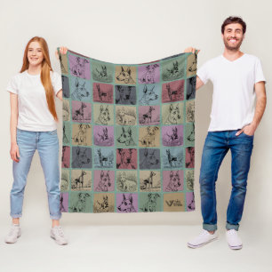 Velo Cobertor de Cachorro Dobermann Presente Retro Thro