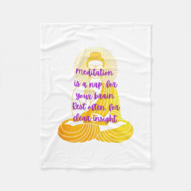 Velo Cobertor de Citações Aconchegantes BuddhaToday #1  (Frente)