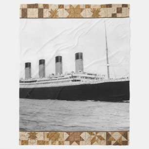 Velo Cobertor de Colcha Histórica Titanic 1912 Southamp