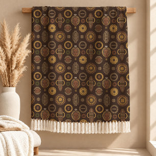 Velo Cobertor de Decoração com Padrão Tribal Autêntico