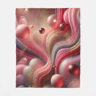 Velo Cobertor de Fleece Abstrato Elegante