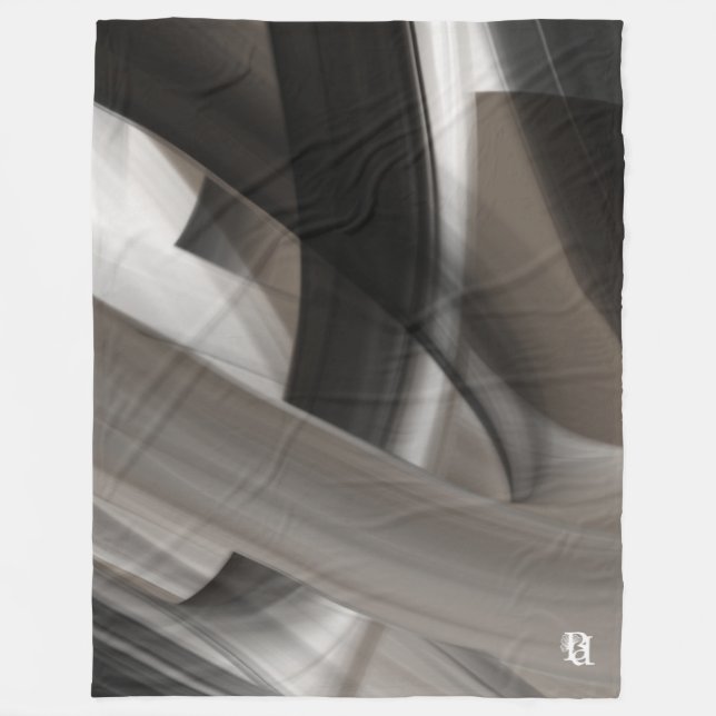 Velo Cobertor de Fleece Abstrato HomeTerra's Sussurro S (Frente)
