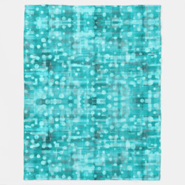 Velo Cobertor de Fleece Abstrato Teal Dot Bombeado