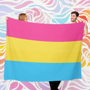 Velo Cobertor de Fleece Aconchegante Orgulho Pansexual