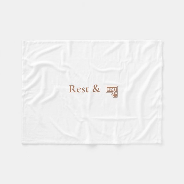 Velo Cobertor de Fleece Aconchegante Rest & Reset Cuida (Frente (Horizontal))