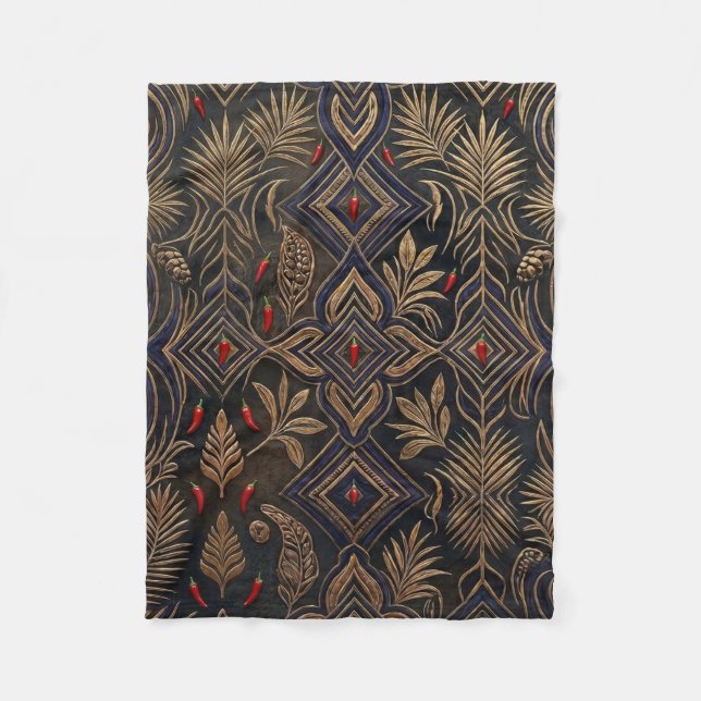 Velo Cobertor de Fleece Africano (Frente)