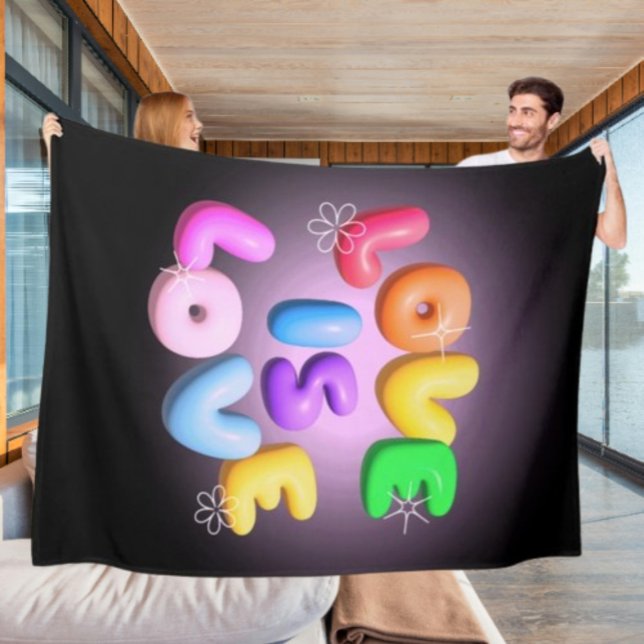Velo Cobertor de Fleece Arco-íris 3D Orgulho "O Amor é  (Criador carregado)