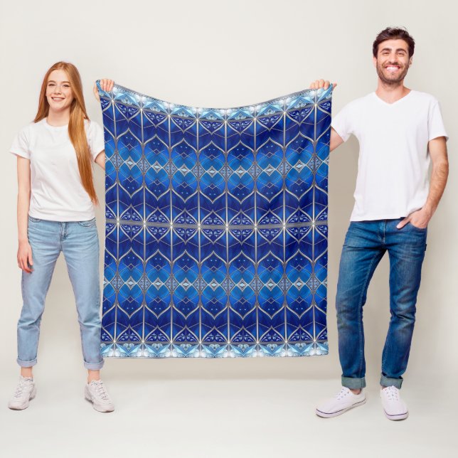 Velo Cobertor de Fleece Azul Decorativo (In Situ)