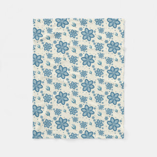 Velo Cobertor de Fleece Azul Jasmine Chic e Botânico