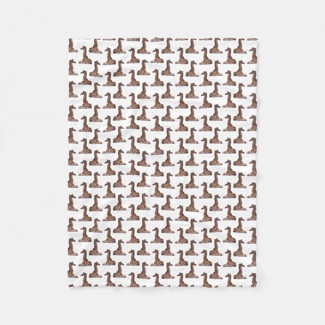 Velo Cobertor de Fleece Baby Giraffe Frenzy (escolha a  (Frente)