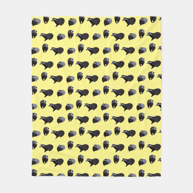 Velo Cobertor de Fleece Badger Frenzy (Amarelo) (Frente)