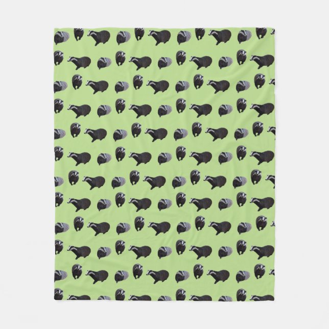 Velo Cobertor de Fleece Badger Frenzy (Verde Claro) (Frente)