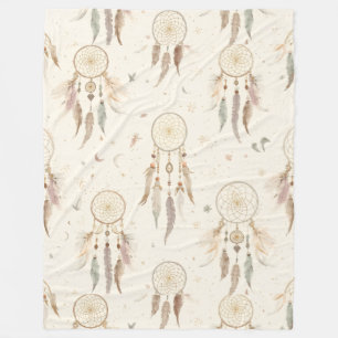 Velo Cobertor de Fleece Boho Dreamcatcher   Etéreo