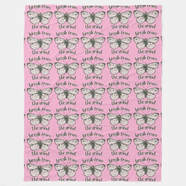 Velo Cobertor de Fleece Borboleta (Frente)