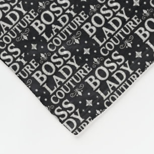 Velo Cobertor de Fleece Boss Lady Couture