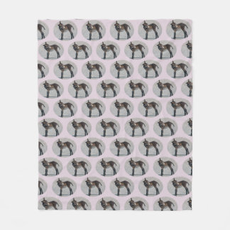 Velo Cobertor de Fleece Burro Frenzy (Rosa Empoeirado)
