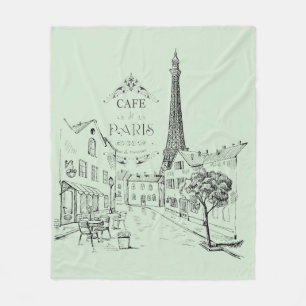 Velo Cobertor de Fleece Café Paris