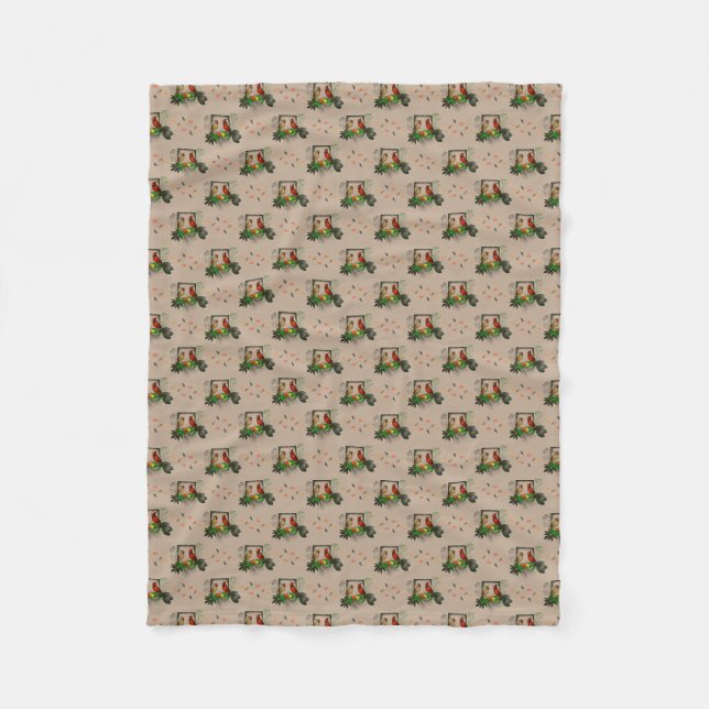 Velo Cobertor de Fleece Cardinals Corner (Dourado) (Frente)