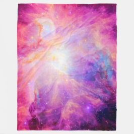 Velo Cobertor de Fleece Colorido Rosa Roxo da Nebulosa