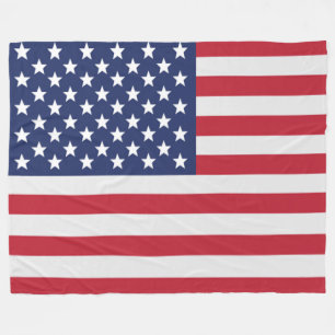 Velo Cobertor de Fleece com Bandeira Patriótica dos EUA