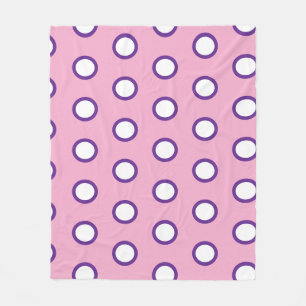 Velo Cobertor de Fleece com Bolinhas Minimalista