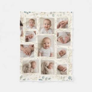 Velo Cobertor de Fleece com Colagem de Fotos em Grade F