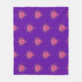 Velo Cobertor de Fleece com Coração com Espinhos Rosa d