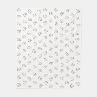 Velo Cobertor de Fleece com Dentes Sorridente Fofo - pr