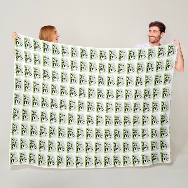 Velo Cobertor de Fleece com Design Fofo de Panda (In Situ)