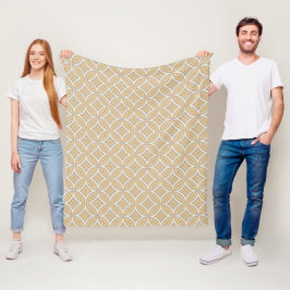 Velo Cobertor de Fleece com Design Retro Fresco