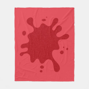 Velo Cobertor de Fleece com Estampa Vermelha de Tomate 