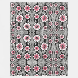 Velo Cobertor de Fleece com Fluxo Tribal Abstrato Vibra