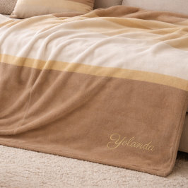 Velo Cobertor de Fleece com Gradiente de Areia de Marfi