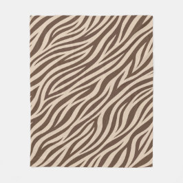 Velo Cobertor de Fleece com Listras de Zebra Clássicas 